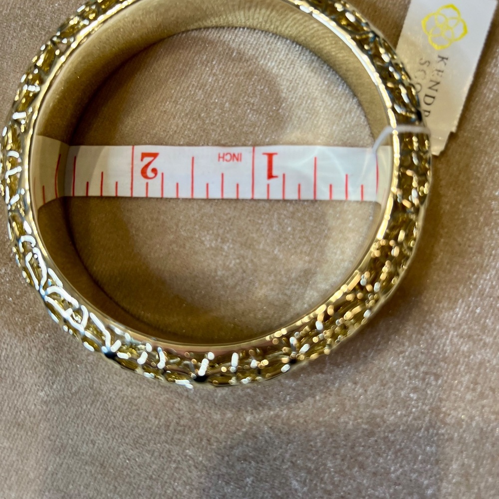 Gold filigree bangle, Kendra Scott - Picture 6 of 6